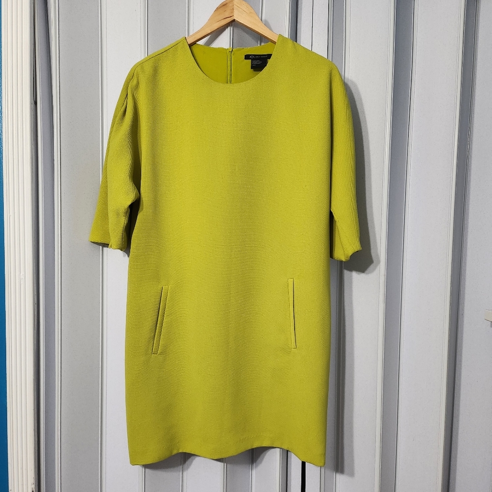Malibu Barbie Armani Exchange AX Lime Green Dress Sz L